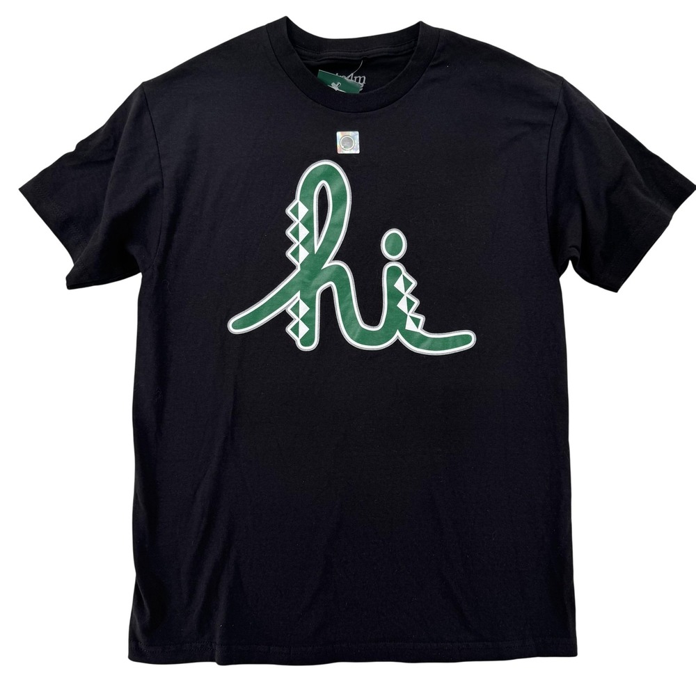 Hawaii Rainbow Warriors Shirt Mens Medium‎ Black Football In4mation Hi NCAA NWT